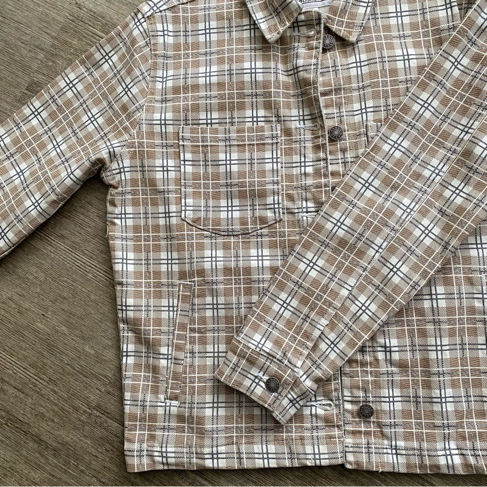 Guess Tan Casual Button Down Jacket - image 2